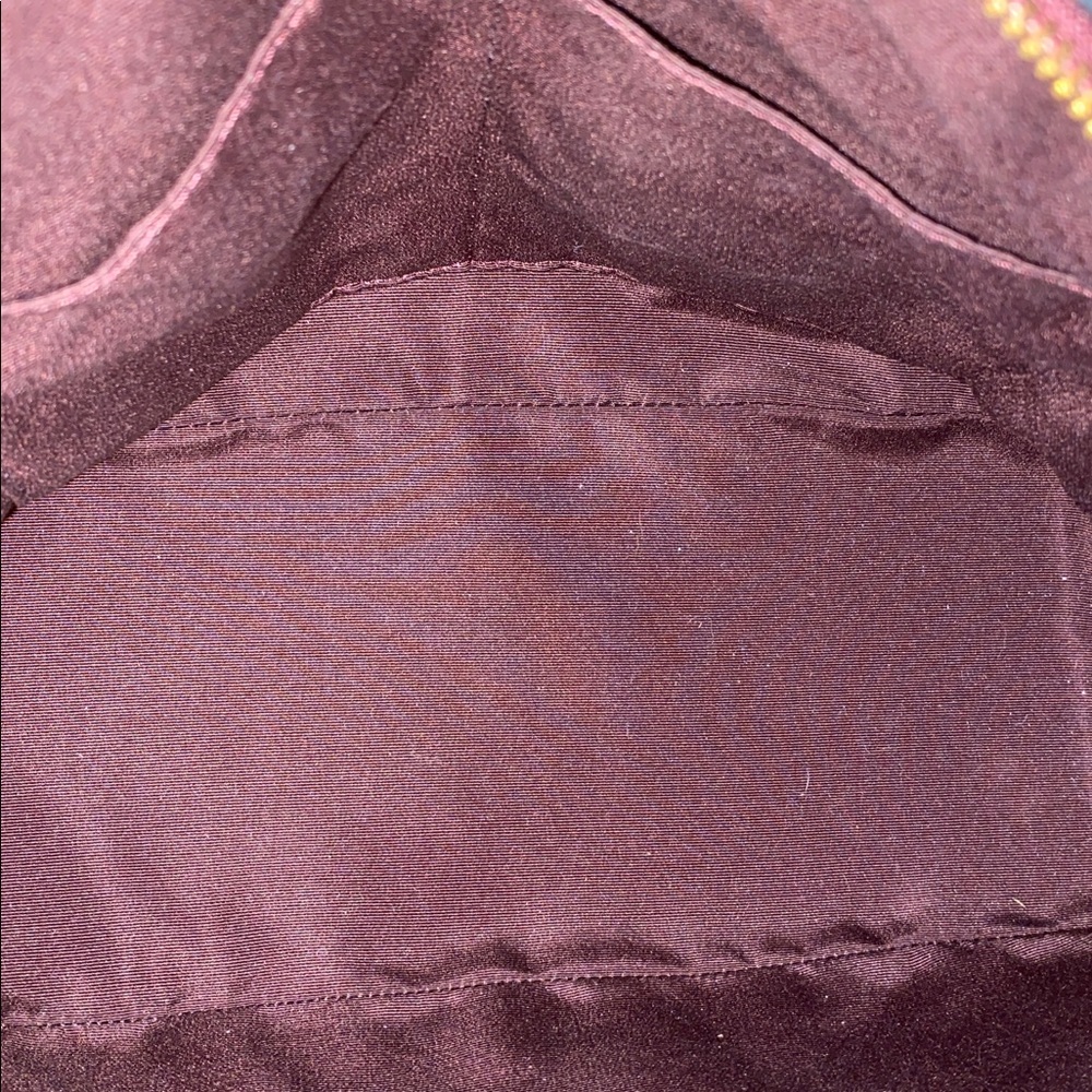 Coach Cora Domed Satchel with Border Studs in Burgundy Crossgrain Leather - Picture 12 of 13
